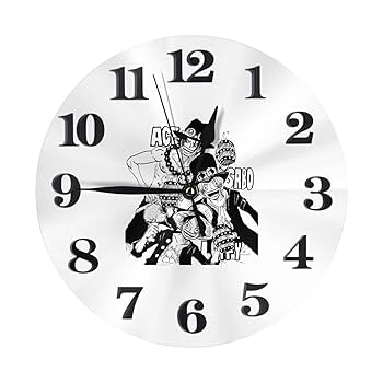 Amazon.co.jp: 掛け時計 ワンピース ONE PIECE エース 置き時計